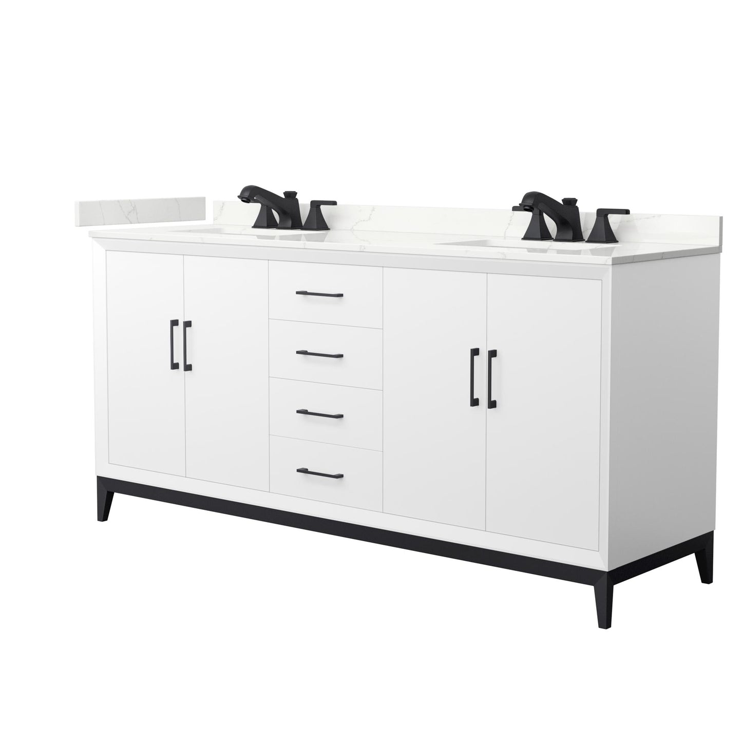Amici Double Bathroom Vanity - 72W x 35.25H x 22D
