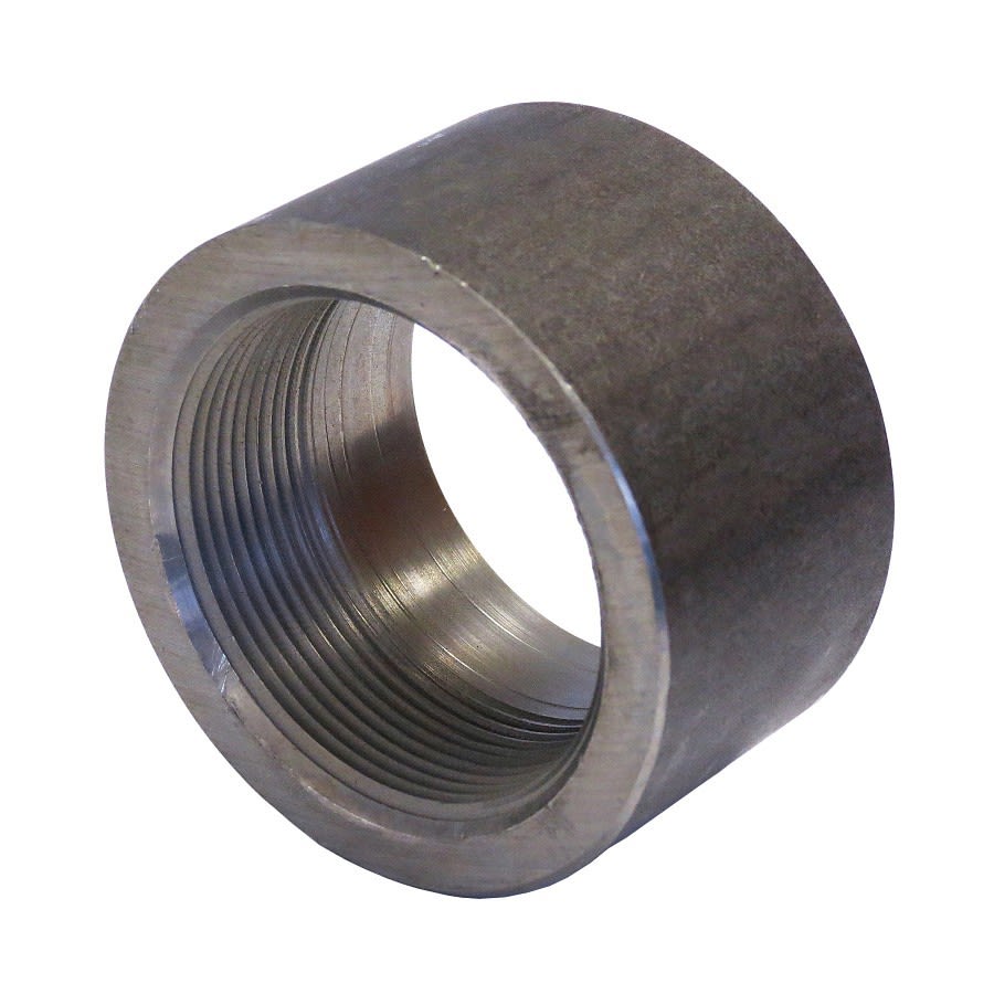 Half Coupling, 1-1/4 in, FNPT, SCH 80/XH, Forged Steel, 3000 lb