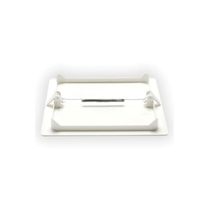 Plastic Access Door, Cylinder Lock, 8 x 8 in, Plastic, Primer Coated