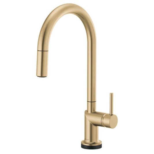 Odin 1.8 GPM Single Hole Pull Down Kitchen Faucet with On/Off Touch Activation and Arc Spout - Less Handle