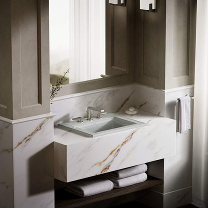 Memoirs Stately 17" Drop In Bathroom Sink with 3 Holes Drilled and Overflow