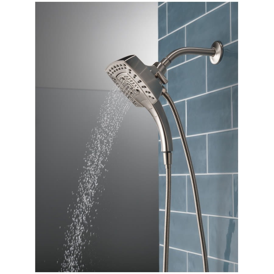 Universal Showering 2.5 GPM Multi Function 2-in1 In2ition Shower Head and Hand Shower with Touch Clean, H2Okinetic and MagnaTite Technology