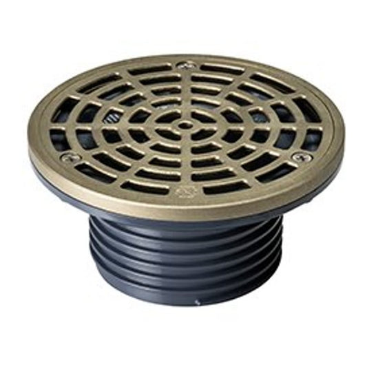 832 Floor Drain Top, 5-1/2 in, Round, Nickel Bronze