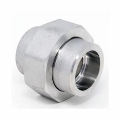 Union, 1 in, Socket Weld, 304/304L Stainless Steel, 3000 lb