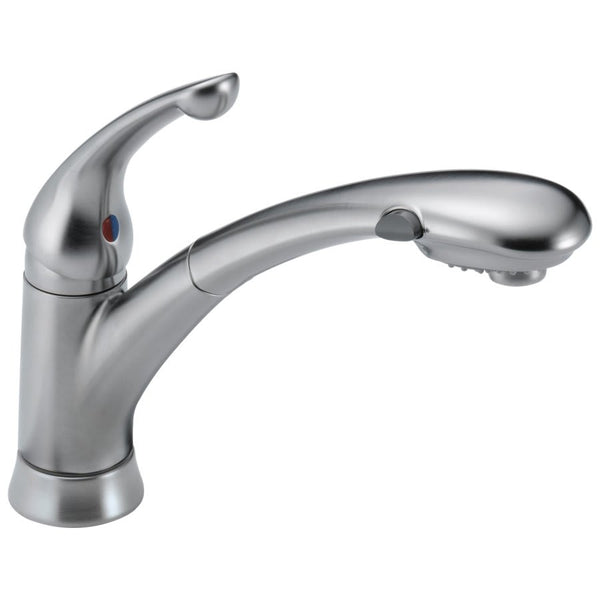 Signature™ Kitchen Faucet, Deck Mount, ADA, 1 Lever Handle, 1 or 3-Hole, Arctic Stainless