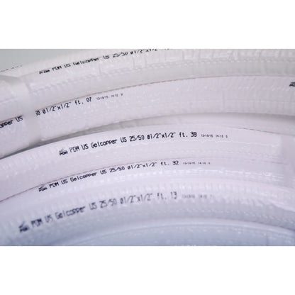 Single Line Insulated Line Set, 7/8 in Suction Line, 1/2 in THK, 50 ft L, White