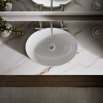 Vox 20" Vessel Vitreous China Bathroom Sink with Overflow