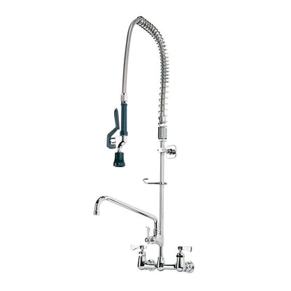 Royal Kitchen Faucet, Wall Mount, 2 Lever Handle, 2-Hole, Polished Chrome
