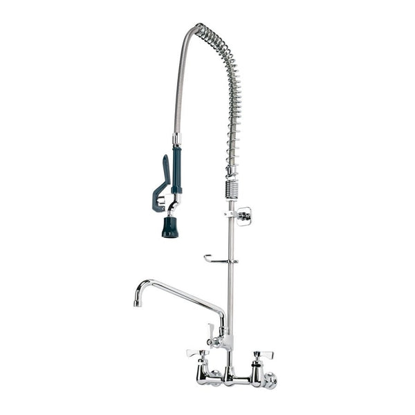 Royal Kitchen Faucet, Wall Mount, 2 Lever Handle, 2-Hole, Polished Chrome