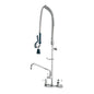 Royal Kitchen Faucet, Wall Mount, 2 Lever Handle, 2-Hole, Polished Chrome
