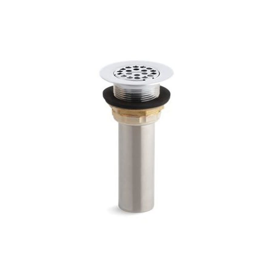 Sink Strainer, Solid Brass, Polished Chrome