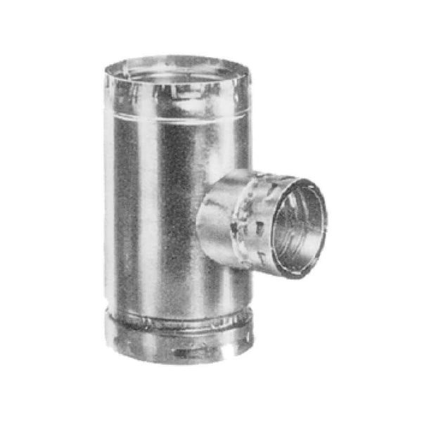 Round Vent Tee, 4 x 3 in Dia