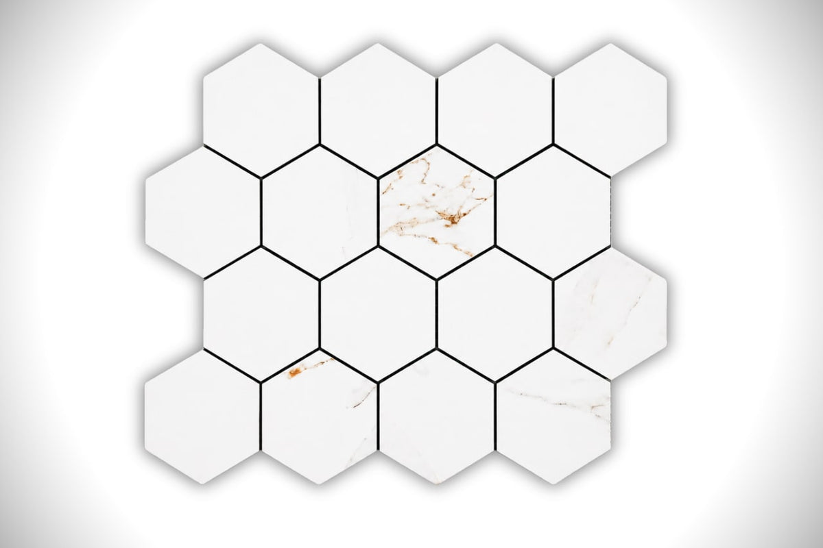 Regal Carrara 3" Hexagon