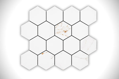 Regal Carrara 3" Hexagon