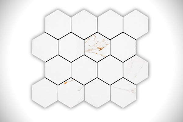Regal Carrara 3" Hexagon
