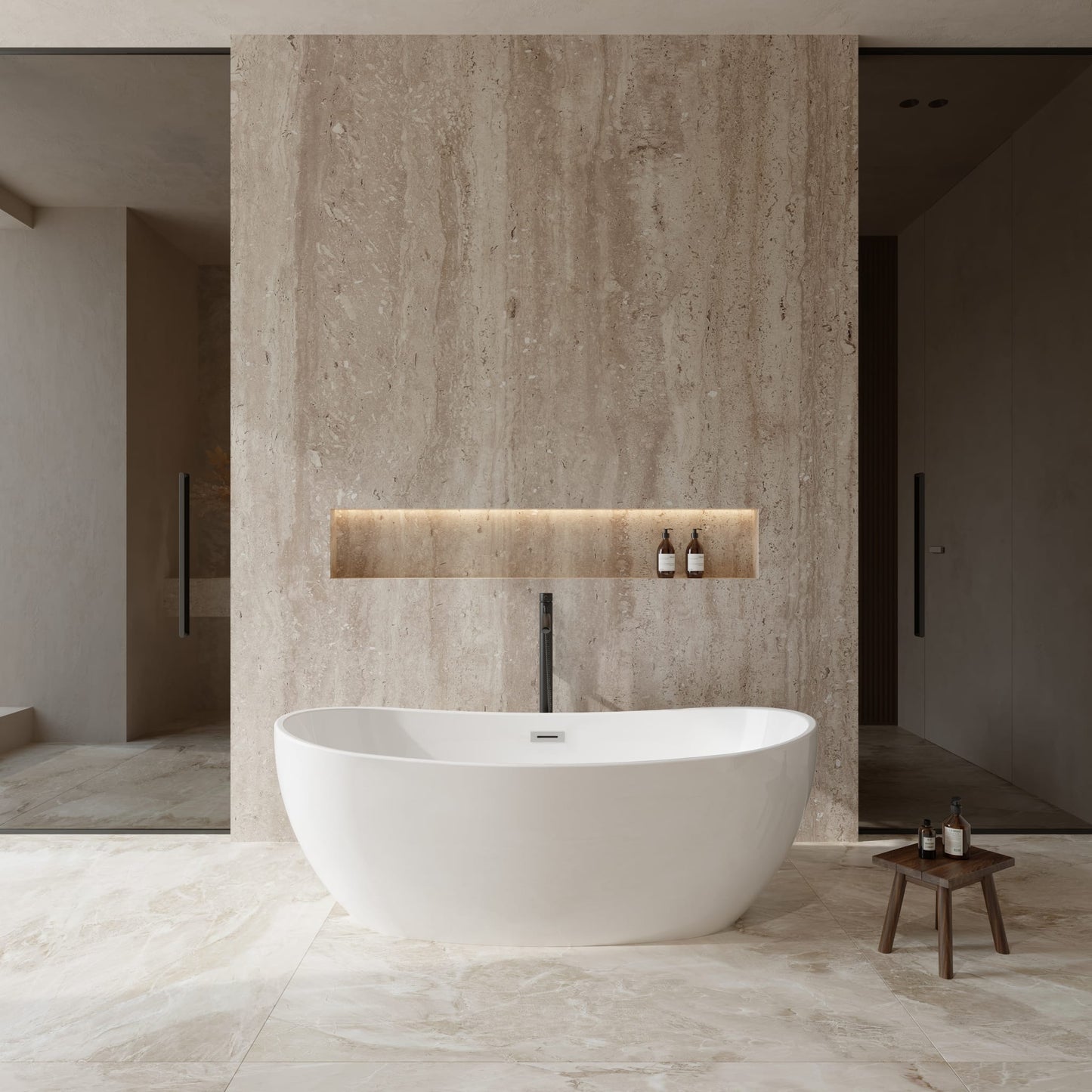 Rebecca Freestanding Bathtub - 65W x 23H x 32D