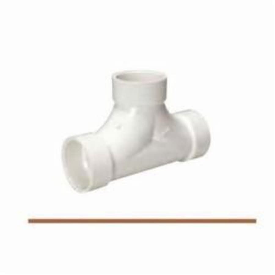 2-Way Cleanout Tee, 3 in, Hub, DWV, PVC