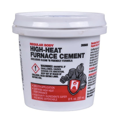 Furnace Cement, 0.5 pt, Tan