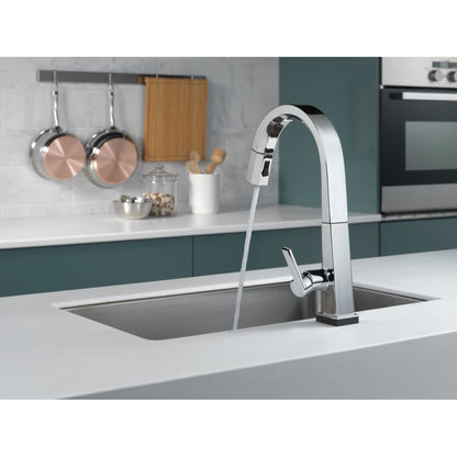 Pivotal 1.8 GPM Single Hole Pull Down Kitchen Faucet with On/Off Touch Activation, Magnetic Docking Spray Head - Includes Lifetime Warranty (5 Year on Electronic Parts)