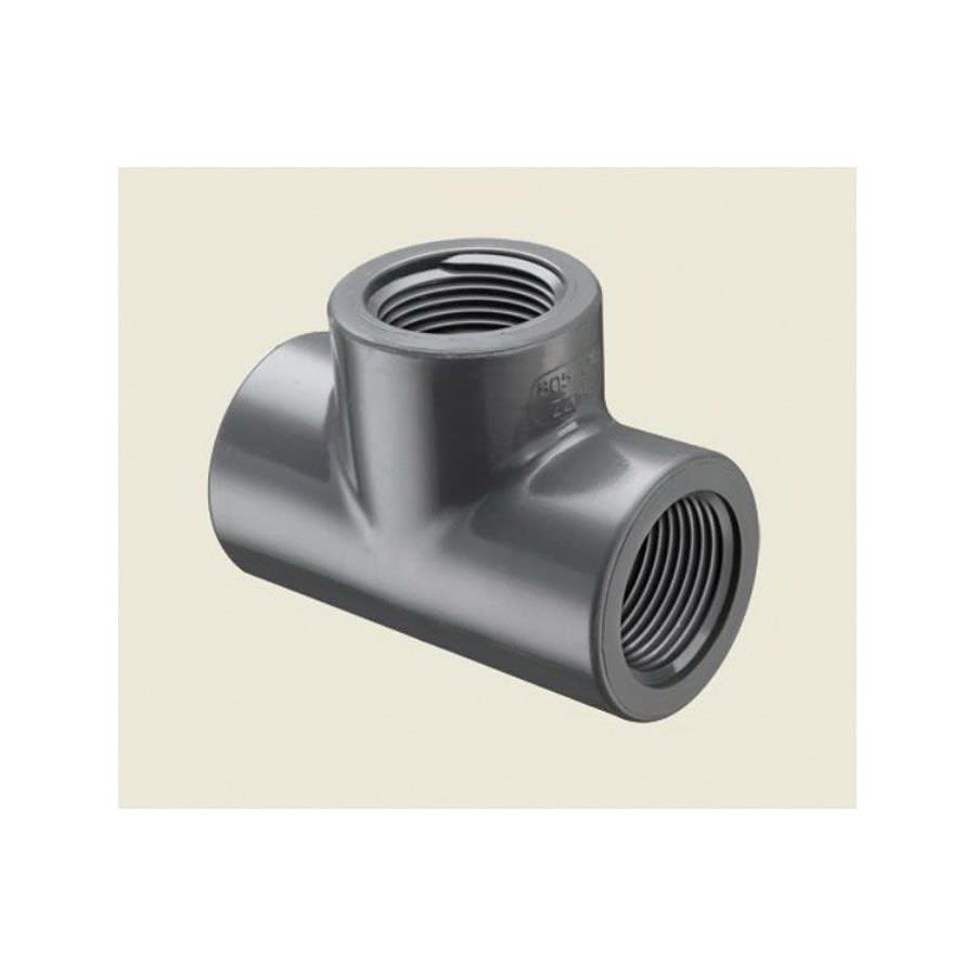 Tee, 1 in, FNPT, SCH 80/XH, PVC