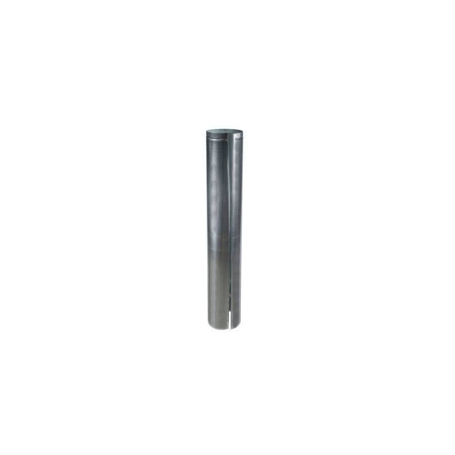 Vent Pipe, 10 in Dia, 60  in L, 26 ga