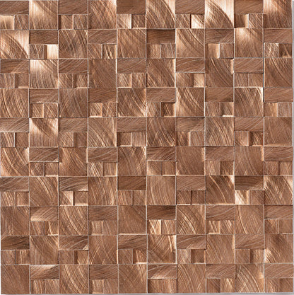 Structure Copper Brick 1X2 Satin