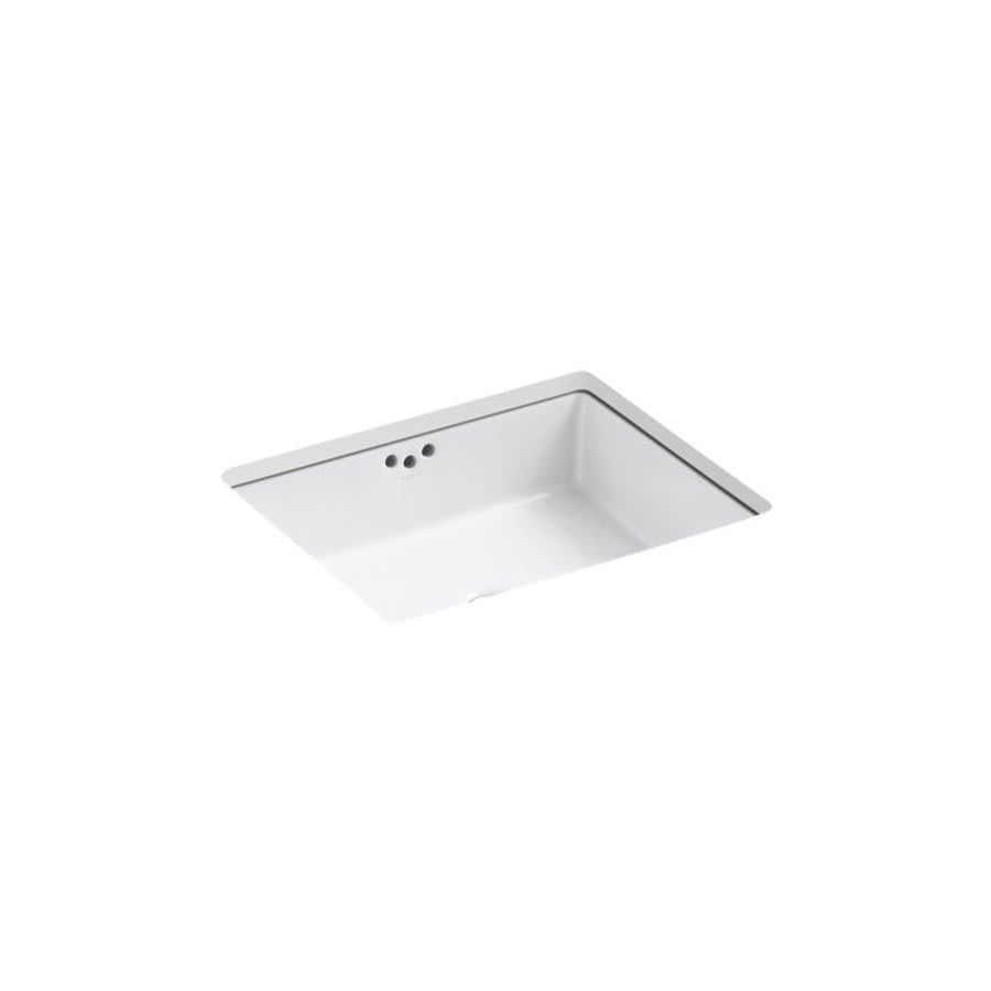 Kathryn® Under Mount Lavatory Sink, ADA, 19-3/4 x 15-5/8 x 6-1/4 in, Vitreous China, White