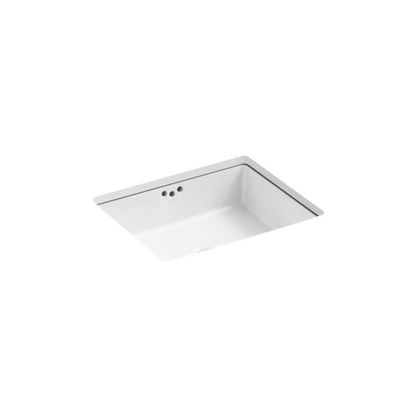 Kathryn® Under Mount Lavatory Sink, ADA, 19-3/4 x 15-5/8 x 6-1/4 in, Vitreous China, White