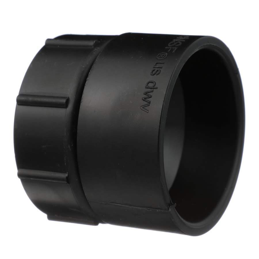 DWV Female Swivel Adapter, 1-1/2 in, Hub x FNPT Swivel, ABS