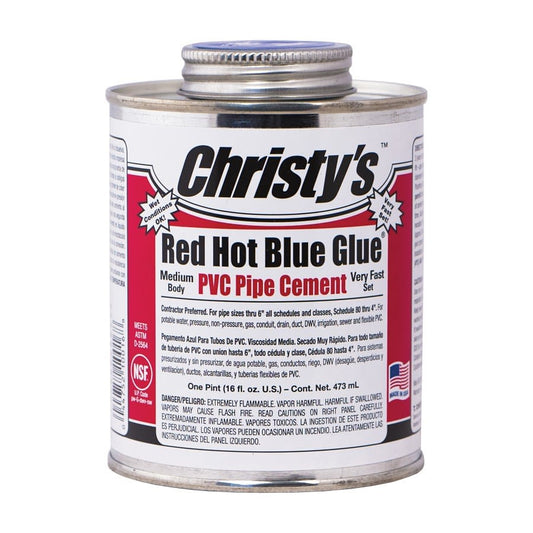 Medium Body Cement, 1 pt, Deep Blue, For PVC