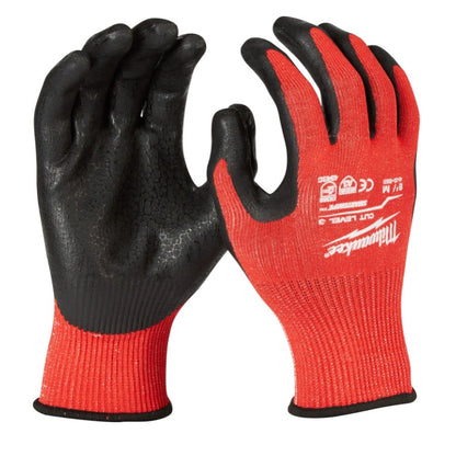 Breathable Unisex Cut Resistant Gloves, M, Nylon, Knit Cuff, Pair (2)