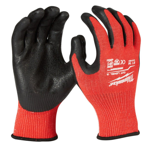 Breathable Unisex Cut Resistant Gloves, M, Nylon, Knit Cuff, Pair (2)