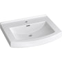 Otter Creek 24" Rectangular Vitreous China Pedestal Bathroom Sink with Overflow and 1 Faucet Hole