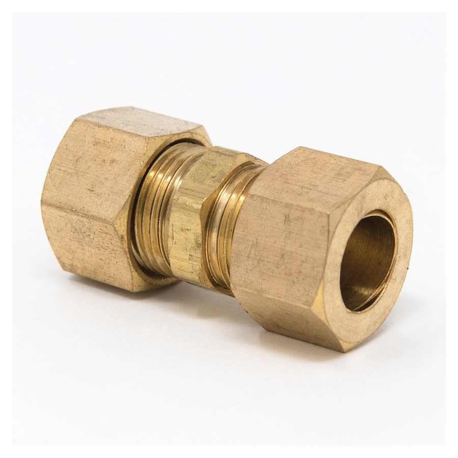 Union, 3/8 in, Comp, Brass, Rough Brass, Domestic
