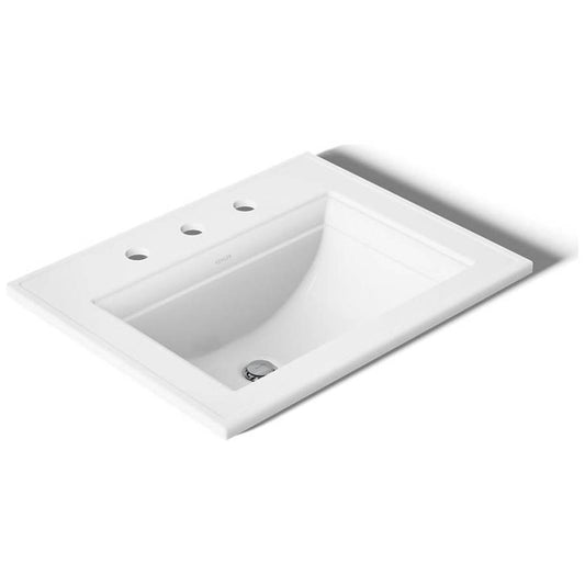 Memoirs Stately 17" Drop In Bathroom Sink with 3 Holes Drilled and Overflow