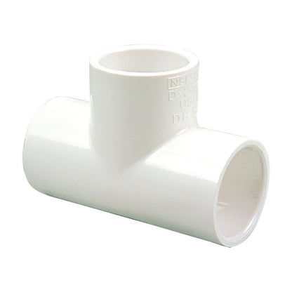 Tee, 8 x 6 in, Socket, SCH 40/STD, PVC