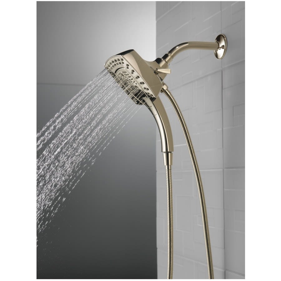 Universal Showering 2.5 GPM Multi Function 2-in1 In2ition Shower Head and Hand Shower with Touch Clean, H2Okinetic and MagnaTite Technology