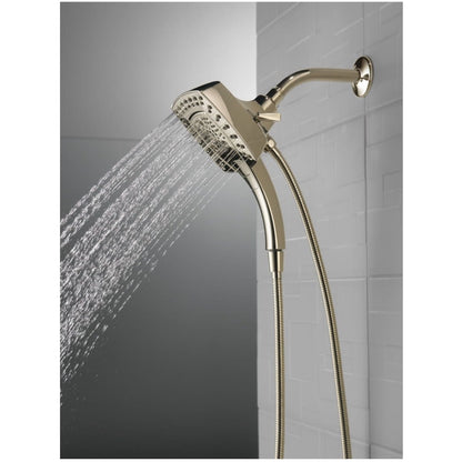 Universal Showering 2.5 GPM Multi Function 2-in1 In2ition Shower Head and Hand Shower with Touch Clean, H2Okinetic and MagnaTite Technology