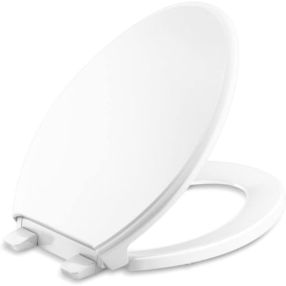 Glenbury Elongated Closed-Front Toilet Seat with Soft Close and Quick Release