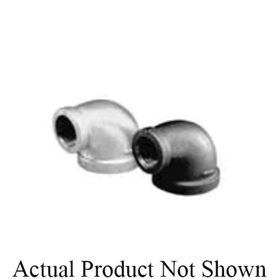 90 deg Elbow, 2 x 3/4 in, FNPT, 150 lb, Malleable Iron, Black