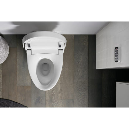 Veil Dual Flush One Piece Elongated Chair Height Intelligent Toilet - Seat Included with Quiet Close Lid