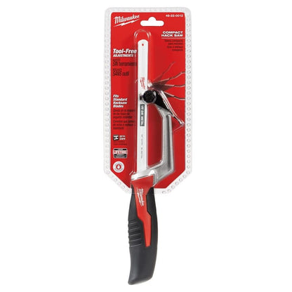 Compact Hacksaw, 10 in L Bi-Metal Blade, 3 in, D Throat