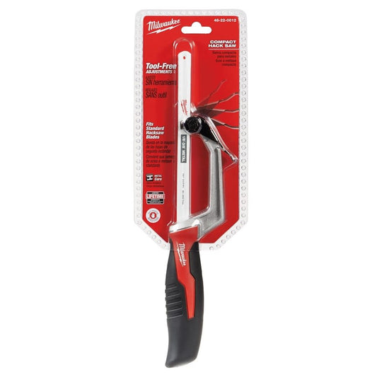 Compact Hacksaw, 10 in L Bi-Metal Blade, 3 in, D Throat