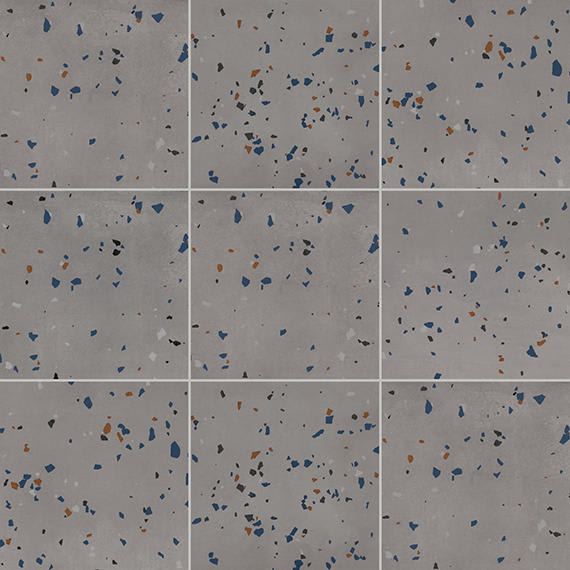Color Story Floor Storm Gray Speckle Square 12X12 Matte