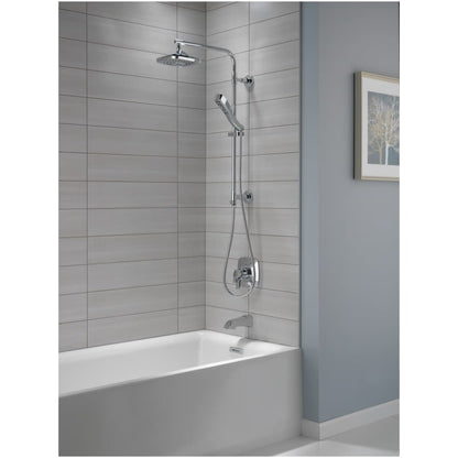 Emerge 26" Round Shower Column with Hose and Integrated Diverter - Less Shower Head and Hand Shower