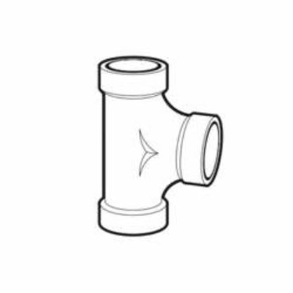 DWV Two-Way Cleanout Tee, 3 in, Hub, ABS