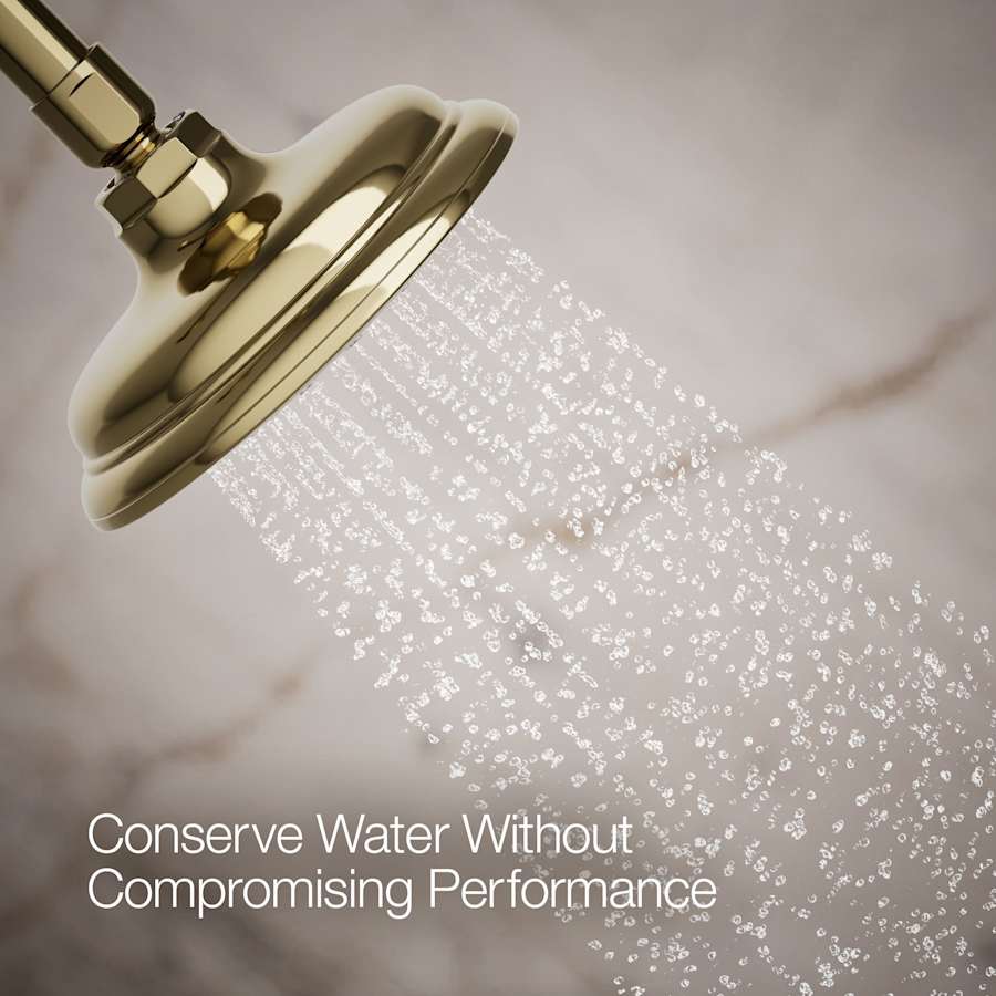 Artifacts 1.75 GPM Single Function Shower Head with MasterClean Sprayface and Katalyst Air-Induction Technology