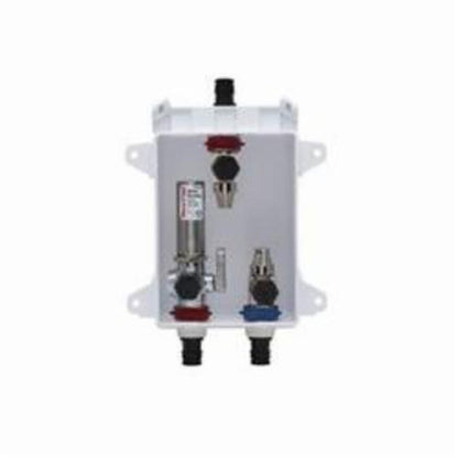 OxBox™ Lavatory Outlet Box With Arrester, 1/2 in, F1960 PEX Grip™ Inlet x 3/8 in Comp Outlet, ABS