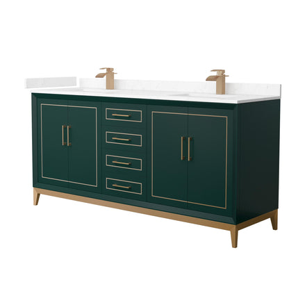 Marlena Double Bathroom Vanity - 72W x 35.25H x 22D