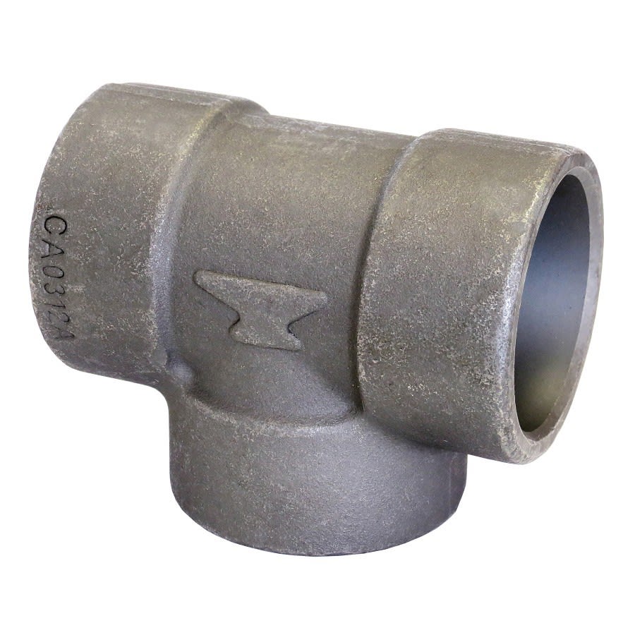 Tee, 1-1/4 in, Socket Weld, SCH 80/XH, Forged Steel, 3000 lb